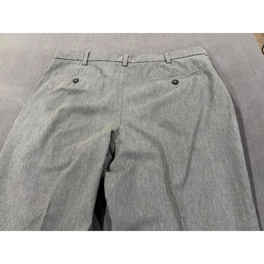 Croft‎ & Barrow Chino Pants Mens 36x30 Gray Cotton Stretch Easy Care Classic Fit